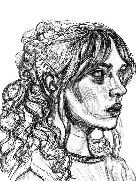 Portrait Study, digital