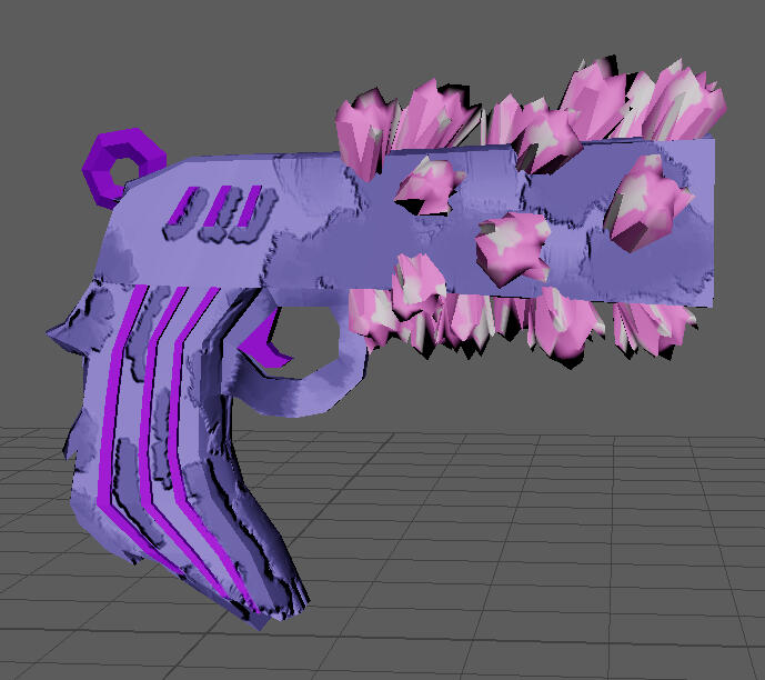 Rock Candy Pistol, 3d