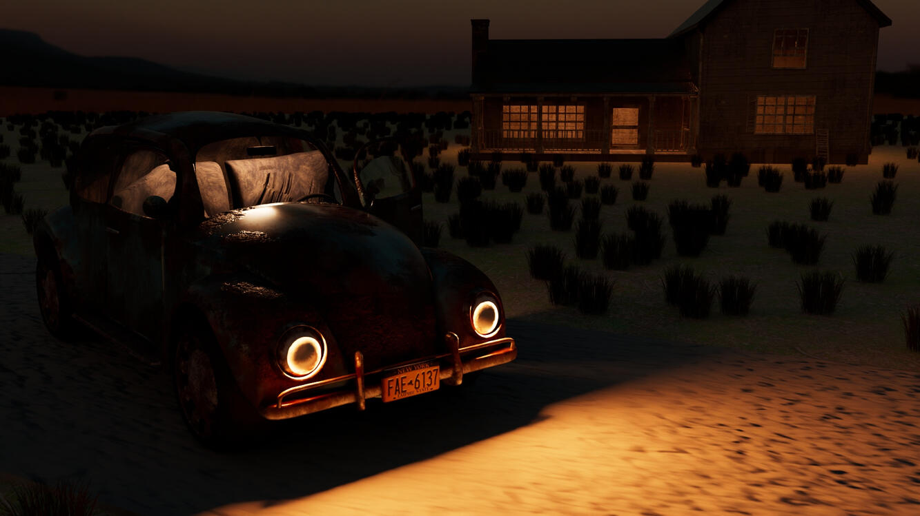 Rusty Bug Nighttime, 3d